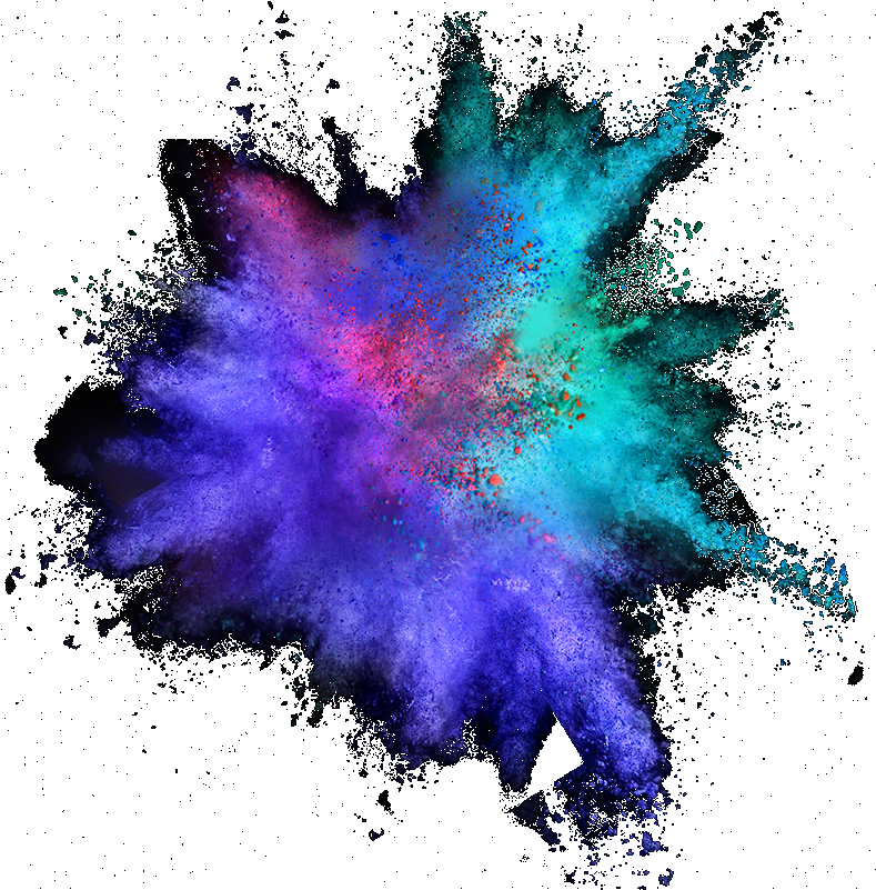 Image d'explosion de poudre colorée